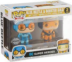 Pop Heroes Booster Gold & Blue Beetle Previews Exclusive Vinyl Figure 2pk